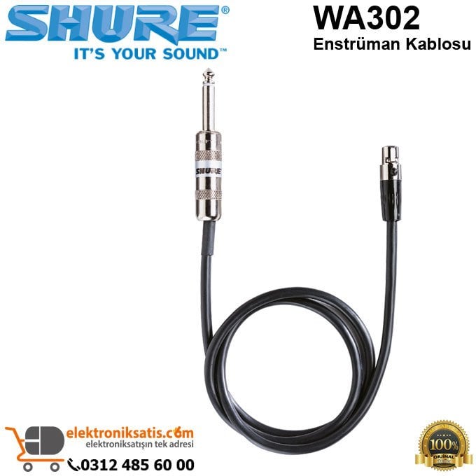 Shure WA302 Enstrüman Kablosu