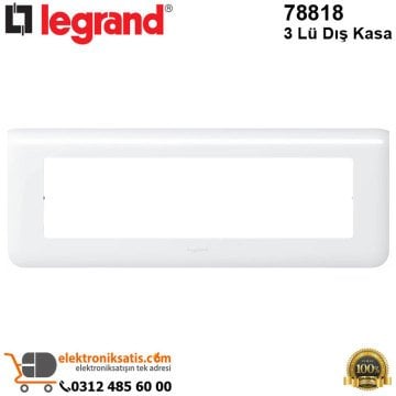 Legrand 78818 3 lü Dış Kasa