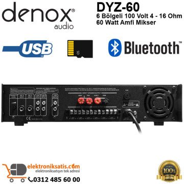 Denox DYZ-60 100V 60 Watt 6 Bölgeli Anfi