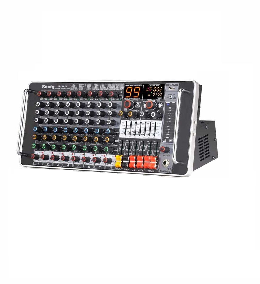 KÖNİG KRP-PRO 8 8 KANAL POWER MİXER KÜP 2X550W