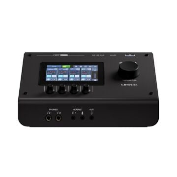 Yamaha URX44 6 Giriş 4 Çıkış Dokunmatik Ekran MicroSD USB Ses Kartı (Siyah)