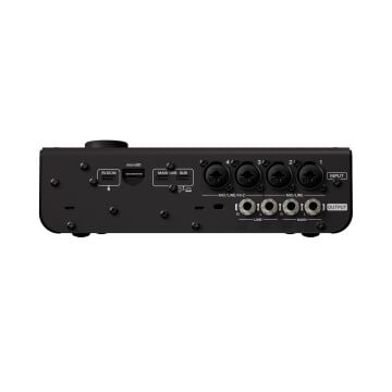 Yamaha URX44 6 Giriş 4 Çıkış Dokunmatik Ekran MicroSD USB Ses Kartı (Siyah)