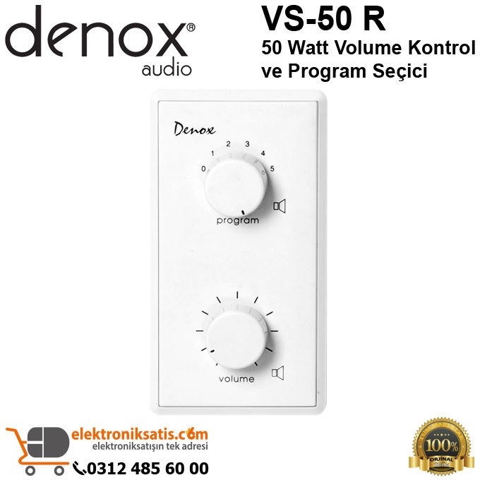 Denox VS-50 R Volume Kontrol ve Program Seçici