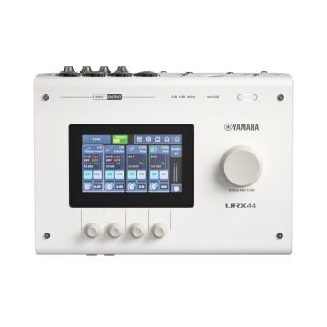 Yamaha URX44 6 Giriş 4 Çıkış Dokunmatik Ekran MicroSD USB Ses Kartı (URX44W Beyaz)
