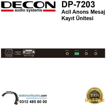Decon DP-7203 Acil Anons Mesaj Kayıt Ünitesi