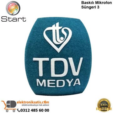 Start Baskılı Mikrofon Süngeri 3