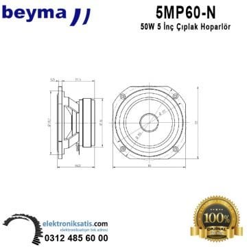 Beyma 5MP60/N 5 inç -13 cm Hoparlör