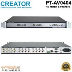 Creator Pt-AV0404 Audio Video Matrix Switcher