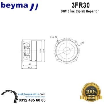 Beyma 3FR30 3 inç - 8 cm Hoparlör