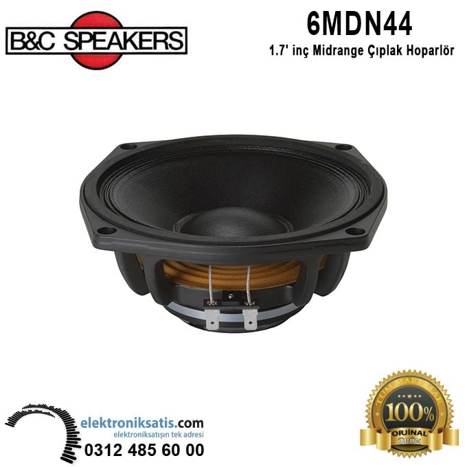 B&C 6MDN44  6.5' - 16 cm Midrange Çıplak Hoparlör
