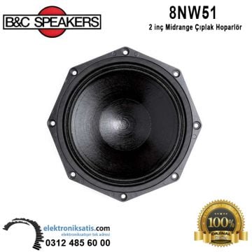 B&C 8NW51 8' - 20 cm Mid-Bass Çıplak Hoparlör
