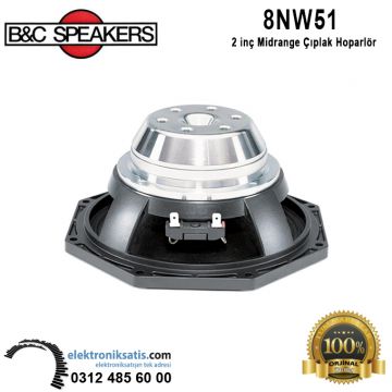 B&C 8NW51 8' - 20 cm Mid-Bass Çıplak Hoparlör