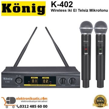 König K-402 iki El Telsiz Mikrofonu