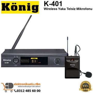 König K-401 Wireless Yaka Telsiz Mikrofonu