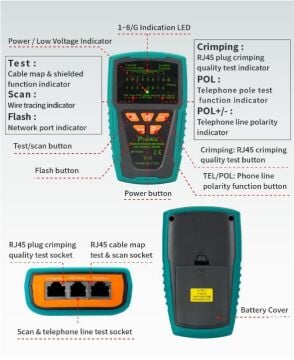 ProsKit MT-7029 Network PoE Tester