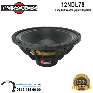 B&C 12NDL76  12' - 30 cm Subwoofer Çıplak Hoparlör