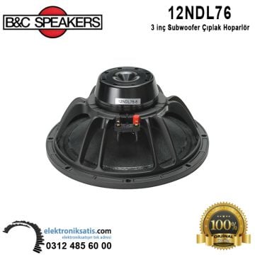 B&C 12NDL76  12' - 30 cm Subwoofer Çıplak Hoparlör