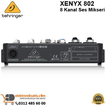 Behringer XENYX 802 8 Kanal Ses Mikseri