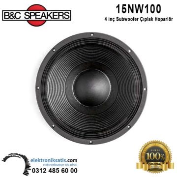 B&C 15NW100 15 inc 38 cm Subwoofer Hoparlör
