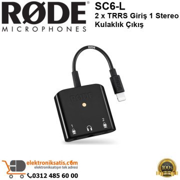 RODE SC6-L 2 x TRRS Giriş 1 Stereo Kulaklık Çıkış