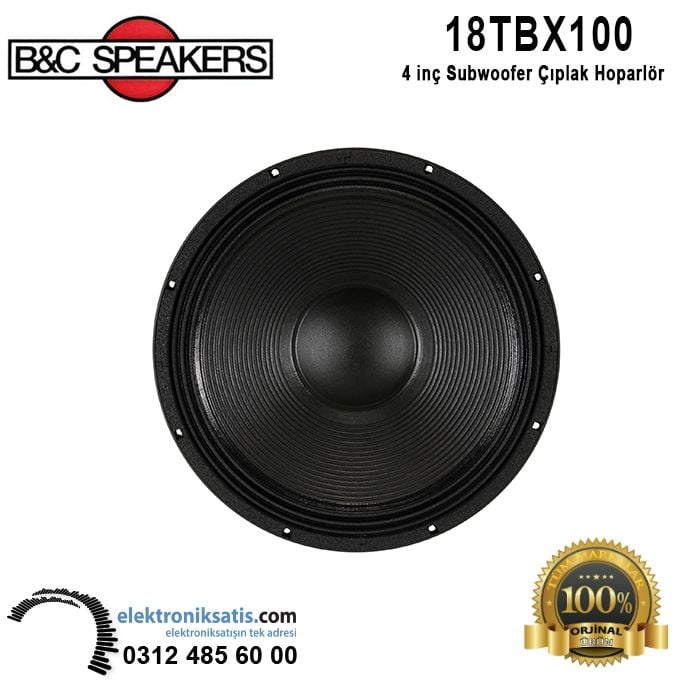 B&C 18TBX100 18 inc 45 cm Subwoofer Hoparlör