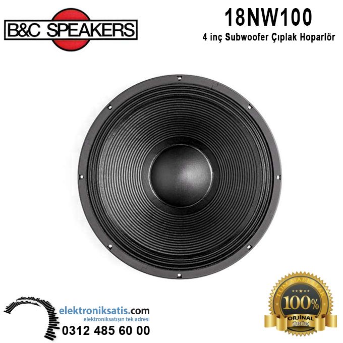 B&C 18NW100 18 inc 45 cm Subwoofer Hoparlör