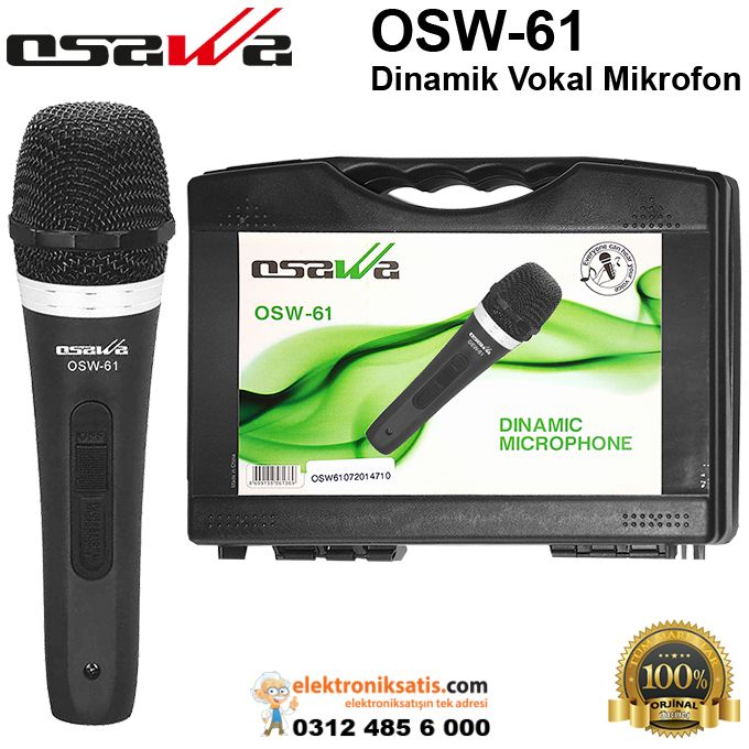OSAWA OSW-61 Dinamik Vokal Mikrofon