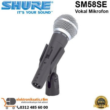 Shure SM58SE Dinamik Vokal Mikrofon