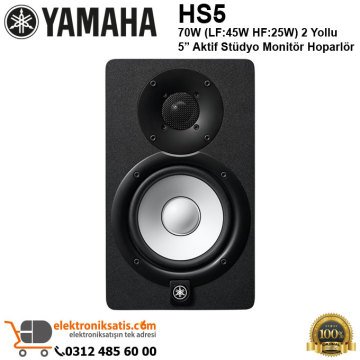 Yamaha HS5 Aktif Stüdyo Referans Monitör Siyah