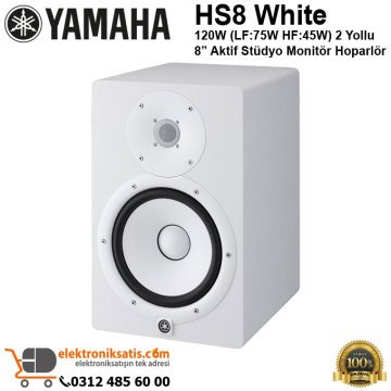 Yamaha HS8 Aktif Stüdyo Referans Monitör Beyaz