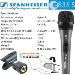 Sennheiser E835S Vokal Mikrofon
