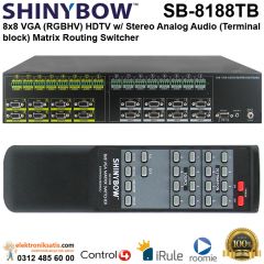 Shinybow SB-8188TB 8x8 VGA HDTV w/ Stereo Audio Matrix Routing Switcher