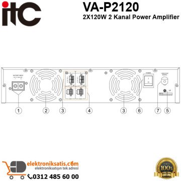 ITC VA-P2120 2X120W 2 Kanal Power Amplifier