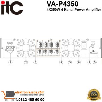 ITC VA-P4350 4X350W 4 Kanal Power Amplifier