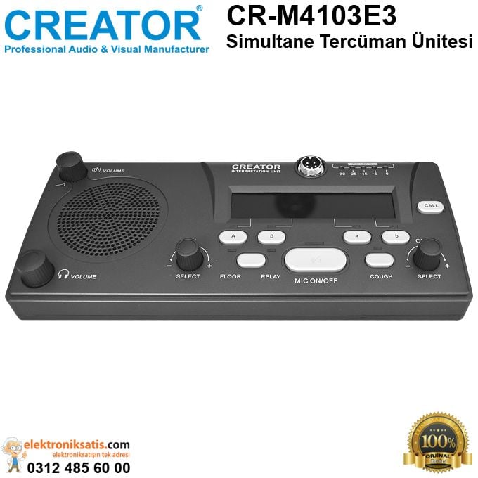 Creator CR-M4103E3 Simultane Tercüman Ünitesi