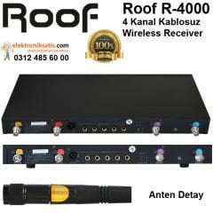 Roof R-4000 UHF Kablosuz Receiver