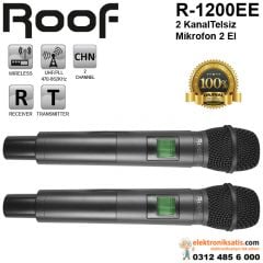 Roof R-1200 Telsiz Mikrofon 2 El