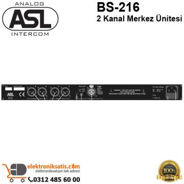 ASL BS-216 2 Kanal intercom Merkez Ünitesi