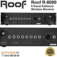 Roof R-8000 8 Kanal UHF Kablosuz Receiver Çift Tunerli