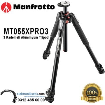 Manfrotto MT055XPRO3 3 Kademeli Aluminyum Tripod