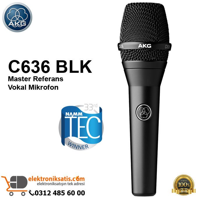 AKG C636 BLK Master Referans Vokal Mikrofon