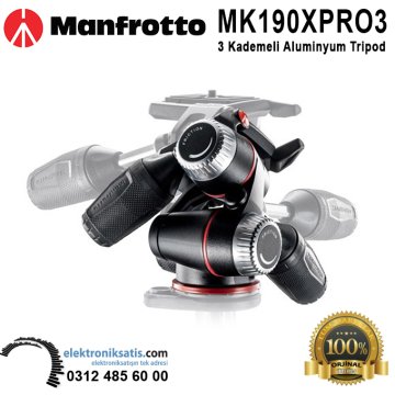 Manfrotto MK190XPRO3-3W Alüminyum Tripod