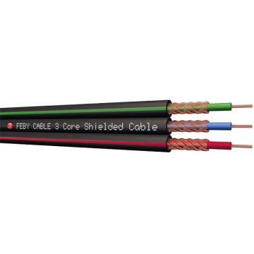 Feby Cable FC 1351 3X022 3 lü Blendajlı Sinyal Kablosu