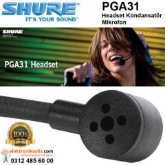 Shure PGA31 Headset Kondansatör Mikrofon