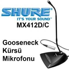 SHURE MX412D/C Gooseneck Kürsü Mikrofonu