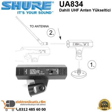 Shure UA834 Dahili UHF Anten Yükseltici