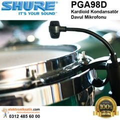 Shure PGA98D Kardioid Kondansatör Davul Mikrofonu