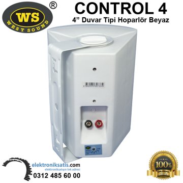 West Sound CONTROL 4 2 Yollu 4'' Beyaz Duvar Tipi Hoparlör