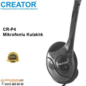 Creator CR-P4 Mikrofonlu Kulaklık