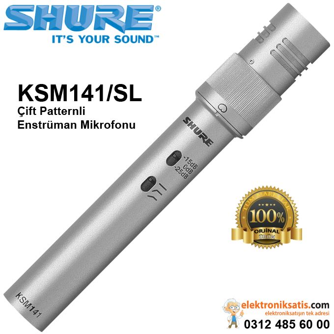 Shure KSM141/SL Çift Patternli Enstrüman Mikrofonu